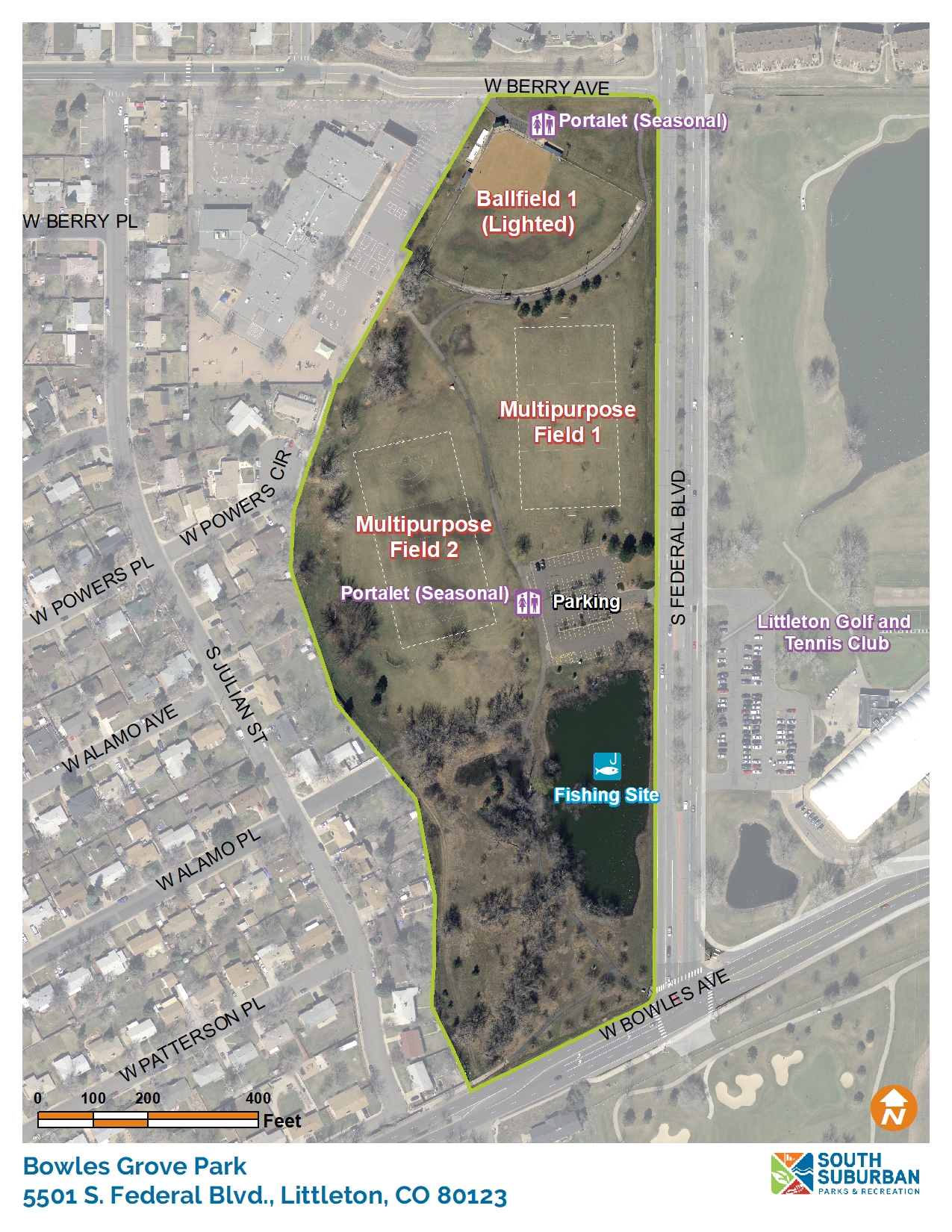 Bowles Grove Park South Suburban Parks and Recreation Littleton, CO