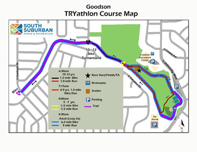 Goodson TRYathlon Race Map